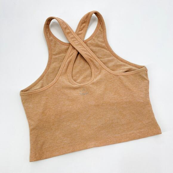 Beyond Yoga tan orange crop top - Picture 2 of 4